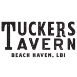 Logo: 'Tuckers Tavern Beach Haven, LBI' in bold black text.