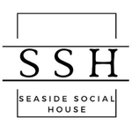 Logo with bold letters SSH and text Seaside Social House below.